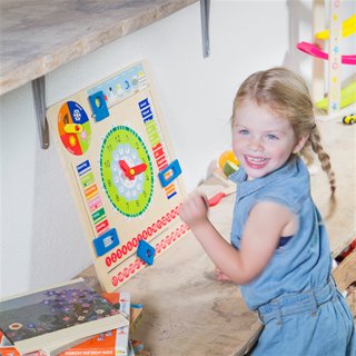 Calendar clock - only available in the Dutch language